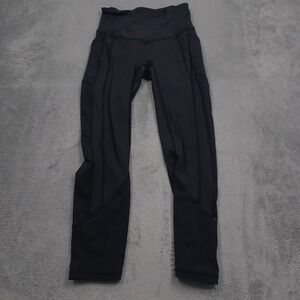 Lululemon Pants Womens‎ 4 Black Activewear Pockets Casual Preppy A3